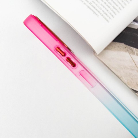 Чохол TPU+PC Fresh sip series для Xiaomi Redmi 12 Бірюзовий / Рожевий