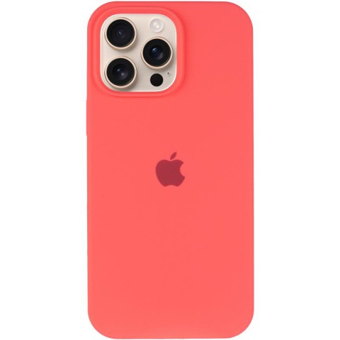 Чохол Silicone Case Full Protective (AA) для Apple iPhone 15 Pro (6.1") Кавуновий / Watermelon red