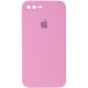 Чохол Silicone Case Square Full Camera Protective (AA) для Apple iPhone 7 plus / 8 plus (5.5") Рожевий / Light pink