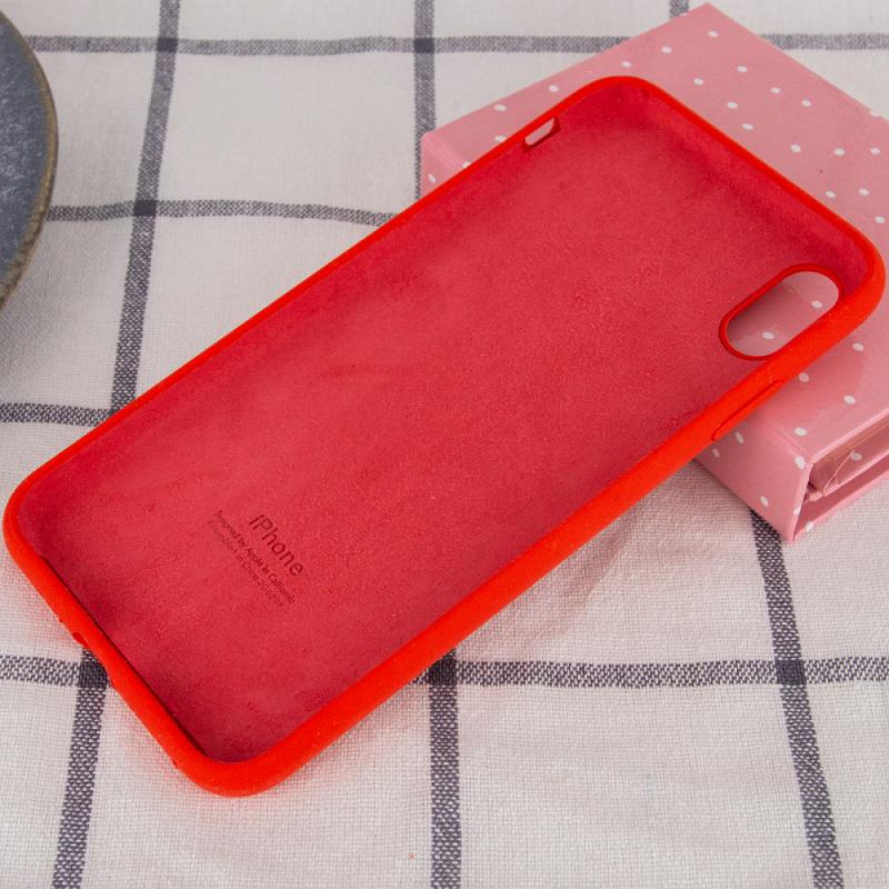 Чохол Silicone Case Full Protective (AA) для Apple iPhone X / XS (5.8") Червоний / Red
