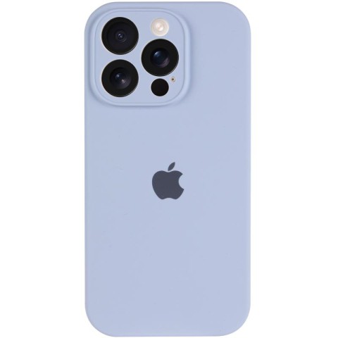 Чохол Silicone Case Full Camera Protective (AA) для Apple iPhone 14 Pro (6.1") Блакитний / Lilac Blue