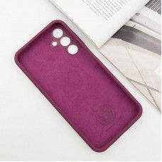 Чохол Silicone Cover Lakshmi Full Camera (AAA) with Logo для Samsung Galaxy A55 Бордовий / Plum