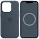 Чохол Silicone case (AAA) with Magsafe and Animation для Apple iPhone 14 Pro Max (6.7") Синій / Storm Blue
