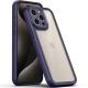 TPU чохол Transparent + Colour 1,5mm для Apple iPhone 15 Pro (6.1") Purple