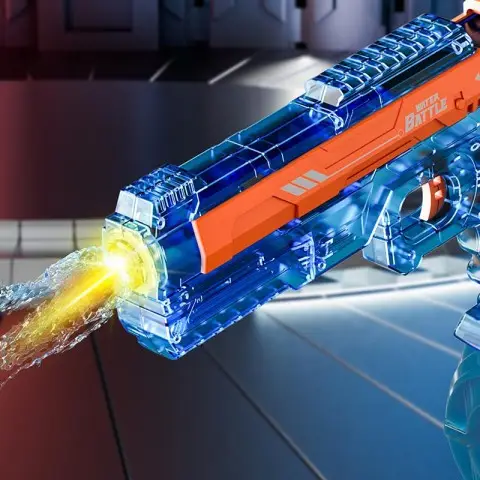 Водяний акумуляторний пістолет Water Gun 66-35 (500ml) with lithium battery Blue / Orange