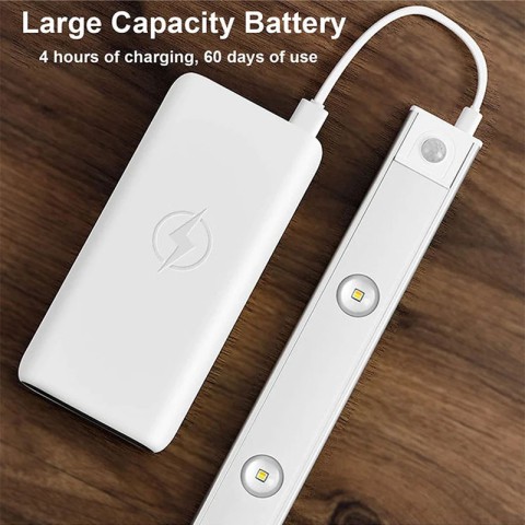 Сенсорний світильник LED з датчиком руху MZ-L1602 (40*10*200mm) White