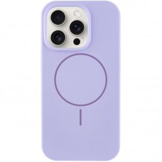 Чохол Silicone Case Full Protective (AA) NO LOGO with MagSafe для Apple iPhone 16 Pro (6.3") Бузковий / Dasheen