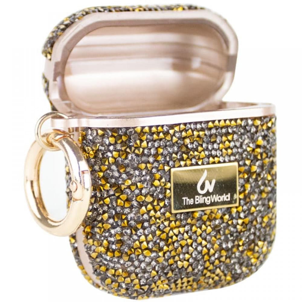 TPU чехол Bling World Rock Diamond для наушников AirPods 1/2