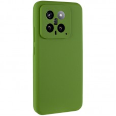 Чохол Silicone Cover Lakshmi Full Camera (AA) для Xiaomi 14 Зелений / Dark green