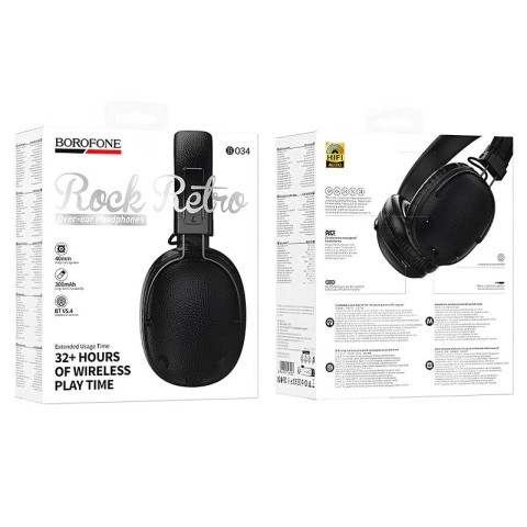 Накладні бездротові навушники Borofone BO34 Suenos Black