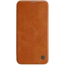 Шкіряний чохол-книжка Nillkin Qin Series для Apple iPhone 12 Pro Max (6.7") Коричневий