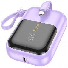 Портативний зарядний пристрій Power Bank Hoco Q20 Fountain 22.5W+PD20W 10000 mAh Purple