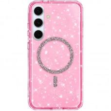 Чохол TPU Eclipse Sparkle (MagFit) для Samsung Galaxy S25+ Pink