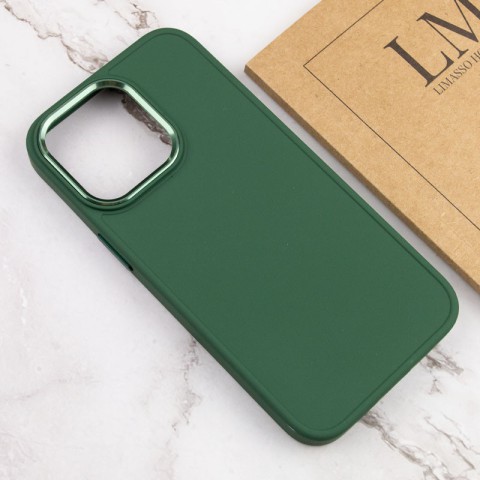 TPU чохол Bonbon Metal Style для Apple iPhone 14 Pro (6.1") Зелений / Army green