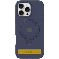 Чохол Silicone Case Full Protective with Ring для Apple iPhone 16e (6.1") Dark Blue