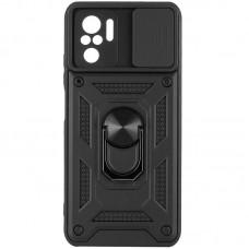 Чохол Ummi Camshield Serge Ring для Xiaomi Redmi Note 10 / Note 10s / Poco M5s Чорний