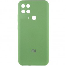 Чохол Silicone Cover Full Camera (AA) для Xiaomi Redmi 10C М'ятний / Mint