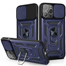 Чохол Ummi Camshield Serge Ring для Apple iPhone 12 Pro (6.1") Синій