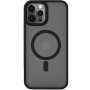 TPU+PC чохол Metal Buttons with MagSafe для Apple iPhone 14 Pro Max (6.7") Чорний
