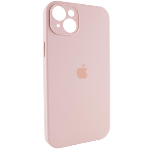 Чохол Silicone Case Full Camera Protective (AA) для Apple iPhone 13 (6.1") Рожевий / Pink Sand