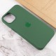 Чохол Silicone case (AAA) with Magsafe and Animation для Apple iPhone 13 (6.1") Зелений / Clover