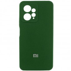 Чохол Silicone Cover Lakshmi Full Camera (AA) with logo для Xiaomi Redmi Note 12 4G Зелений / Dark green