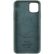 Чохол Silicone Case Full Protective (AA) with MagSafe для Apple iPhone 11 Pro Max (6.5") Зелений / Pine green