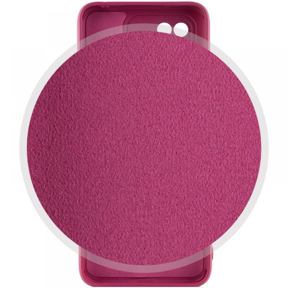 Чохол Silicone Cover Lakshmi Full Camera (A) для Xiaomi Poco C40 Бордовий / Marsala