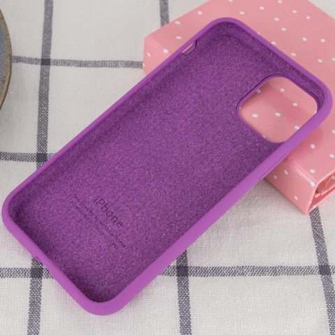 Чохол Silicone Case Full Protective (AA) для Apple iPhone 11 Pro Max (6.5") Фіолетовий / Grape