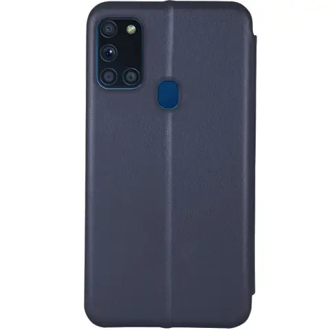 Шкіряний чохол-книжка Classy для Samsung Galaxy A21s Темно-синій