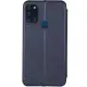 Шкіряний чохол-книжка Classy для Samsung Galaxy A21s Темно-синій