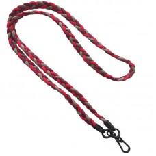 Плетенный шнурок (5мм) 120см Red / Maroon / Brown