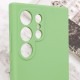 Чохол Silicone Cover Lakshmi Full Camera (AAA) with Logo для Samsung Galaxy S24 Ultra М'ятний / Mint
