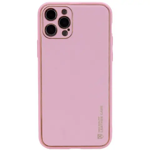 Шкіряний чохол Xshield для Apple iPhone 13 Pro Max (6.7") Рожевий / Pink