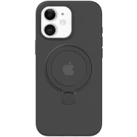 Чохол Silicone Case Full Protective with Ring для Apple iPhone 11 (6.1") Black
