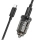 АЗП Hoco Z53 Sight PD30W (1C) + Type-C to Type-C Transparent black