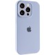 Чохол Silicone Case Full Camera Protective (AA) для Apple iPhone 14 Pro (6.1") Блакитний / Lilac Blue