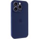 Чохол Silicone Case Full Camera Protective (AA) для Apple iPhone 14 Pro Max (6.7") Синій / Deep navy