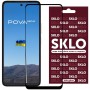 Захисне скло SKLO 3D (full glue) для TECNO Pova Neo 2 (LG6n) Чорний