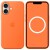 Чохол Silicone case (AAA) with Magsafe and Animation для Apple iPhone 17 (6.3") Orange