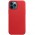 Шкіряний чохол Leather Case (AAA) with MagSafe and Animation для Apple iPhone 12 Pro / 12 (6.1") Red