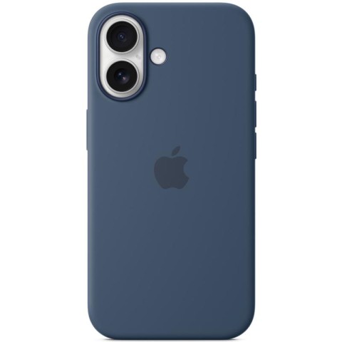 Чохол Silicone case (AAA) with Magsafe and Animation для Apple iPhone 16 Plus (6.7") Denim