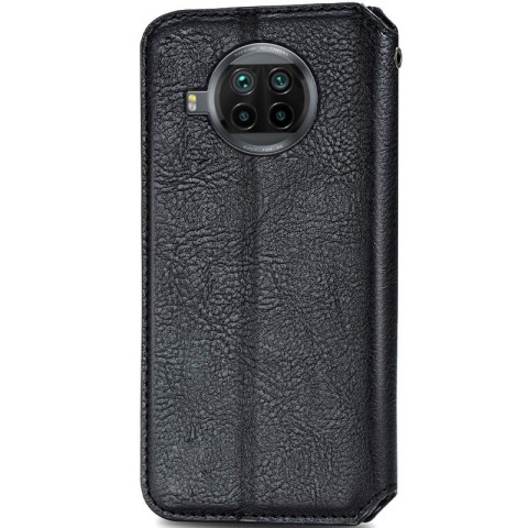 Шкіряний чохол-книжка GETMAN Cubic (PU) для Xiaomi Mi 10T Lite / Redmi Note 9 Pro 5G Чорний