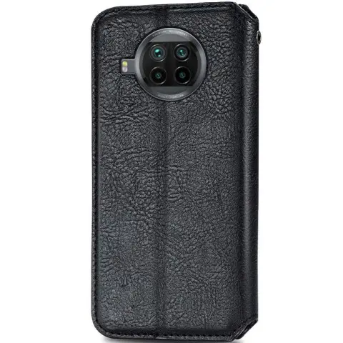 Шкіряний чохол-книжка GETMAN Cubic (PU) для Xiaomi Mi 10T Lite / Redmi Note 9 Pro 5G Чорний