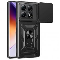 Чохол Ummi Camshield Serge Ring для Xiaomi 14T Pro Чорний