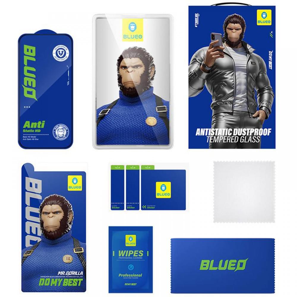 Захисне 2.5D скло Blueo Full Cover HD для Apple iPhone 15 Pro Max (6.7") Чорний