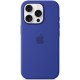 Чохол Silicone case (AAA) with Magsafe and Animation (button) для Apple iPhone 16 Pro (6.3") Ultramarine