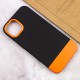 Чохол TPU+PC Bichromatic для Apple iPhone 13 (6.1") Black / Orange