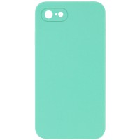 Чохол Silicone Case Square Full Camera Protective (AA) NOLOGO для Apple iPhone 7/8/SE (2020) (4.7") Бірюзовий / Turquoise