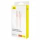 Дата кабель Baseus Habitat Series Fast Charging USB to Lightning 2.4A (2m) (P10360200) Wheat Pink Дата кабель Baseus Habitat Series Fast Charging USB to Lightning 2.4A (2m) (P10360200) Wheat Pink